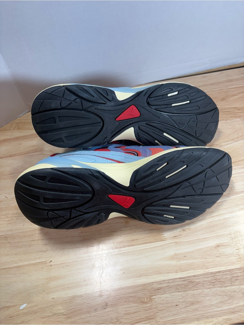Puma Men's Gradient Athletic Sneakers - Light Blue, Red & Peach - Picture 9 of 9